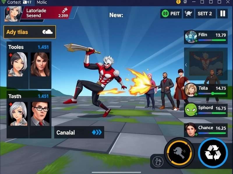 Assam Avenger Titans gameplay screenshot showing character combat